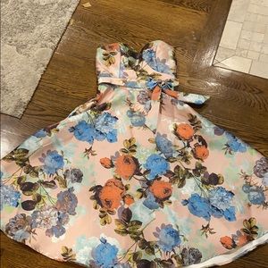 Retro strapless dress Sz 6